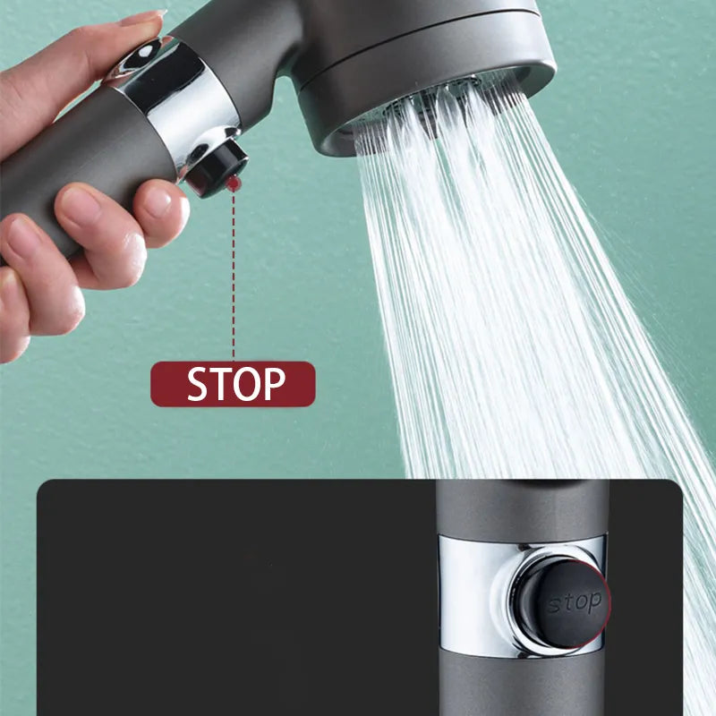 3 Modes Shower Head High Pressure Portable Filter - OJM EXPRESS