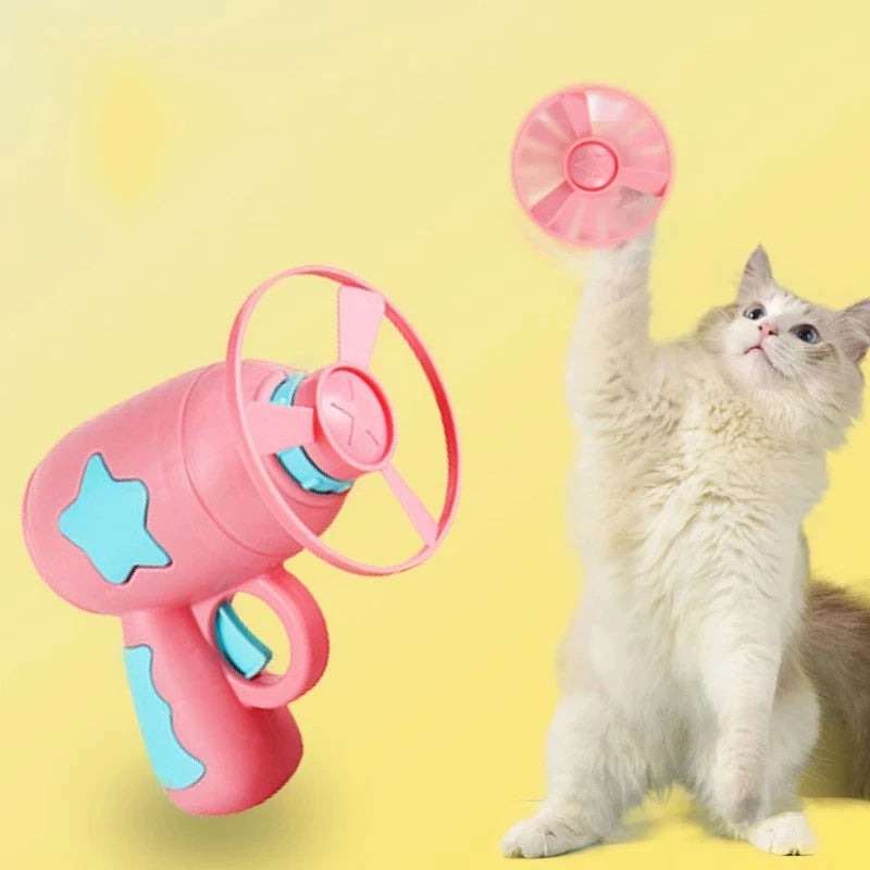 Innovative Cat Interactive Toy Set with Windmill and Mini Flying Disc - OJM EXPRESS