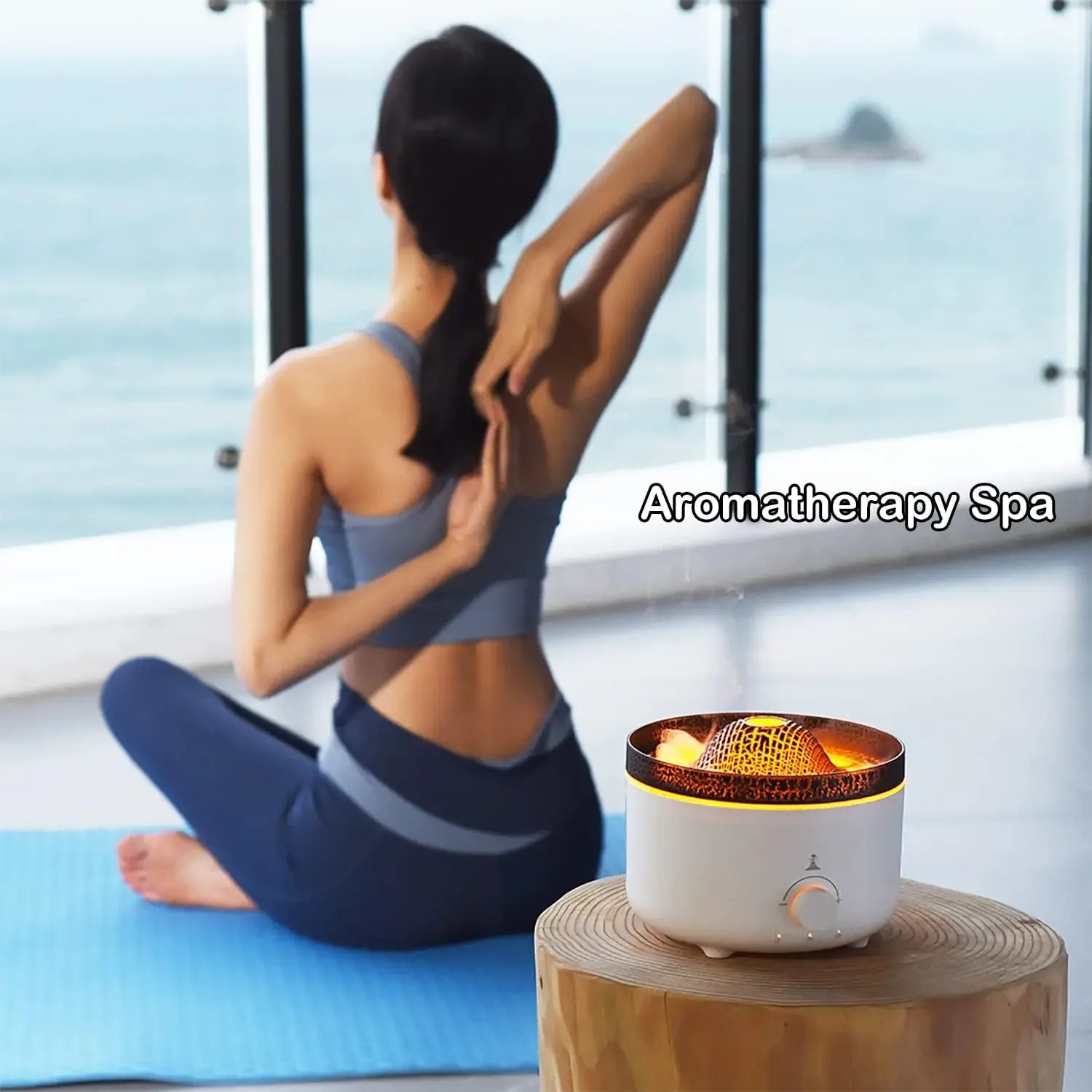 Volcanic Wave Ultrasonic Aromatherapy Humidifier - OJM EXPRESS