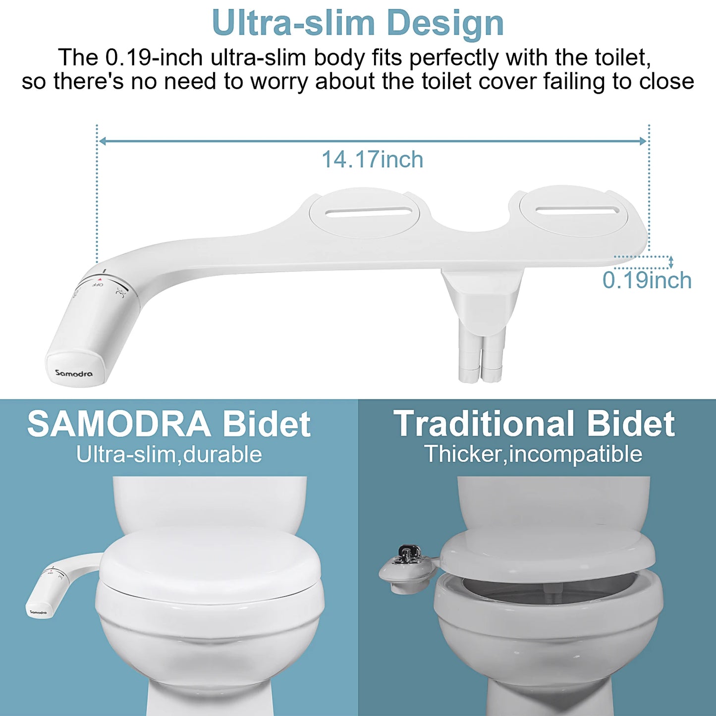 SAMODRA Ultra-Slim Bidet Attachment - OJM EXPRESS