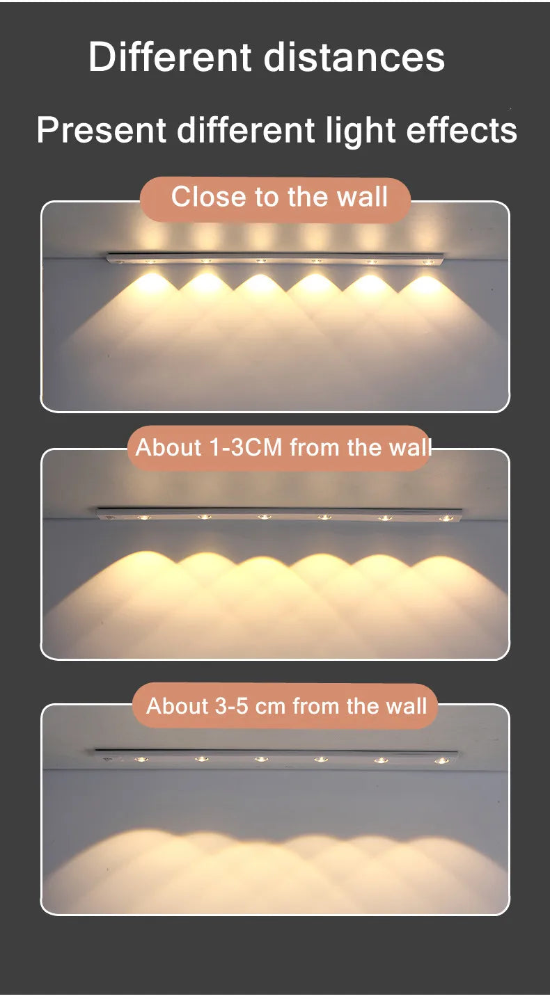 Rechargeable Motion-Sensing Aluminum Cabinet Light - OJM EXPRESS