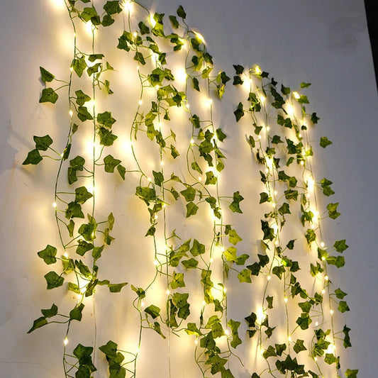 Flower Green Leaf String Lights - OJM EXPRESS