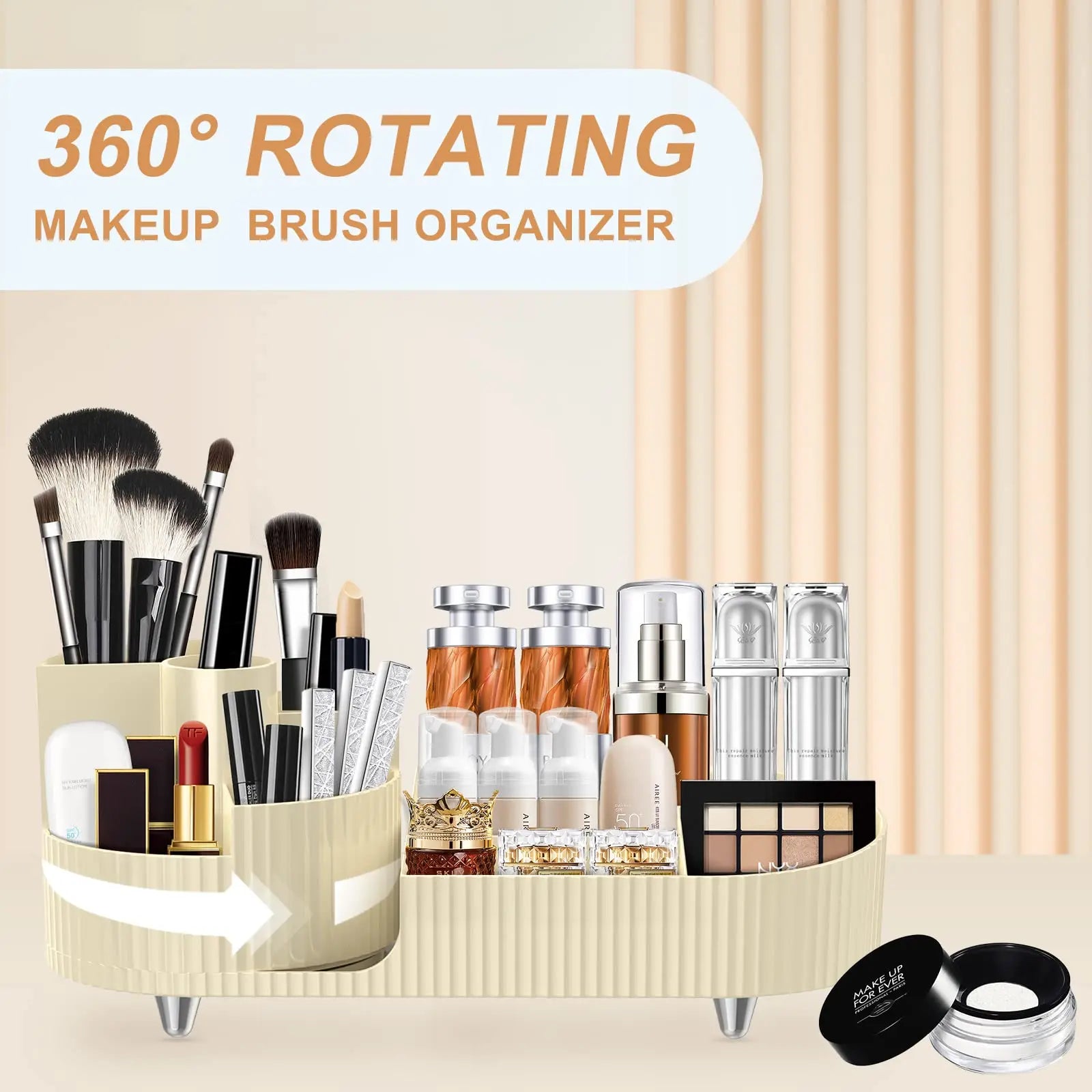 Rolling Makeup Organizer - OJM EXPRESS