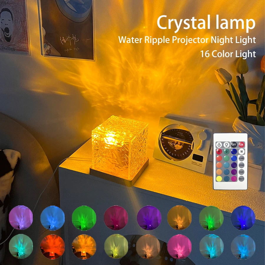 Dynamic Water Ripple Night Light Projector - OJM EXPRESS