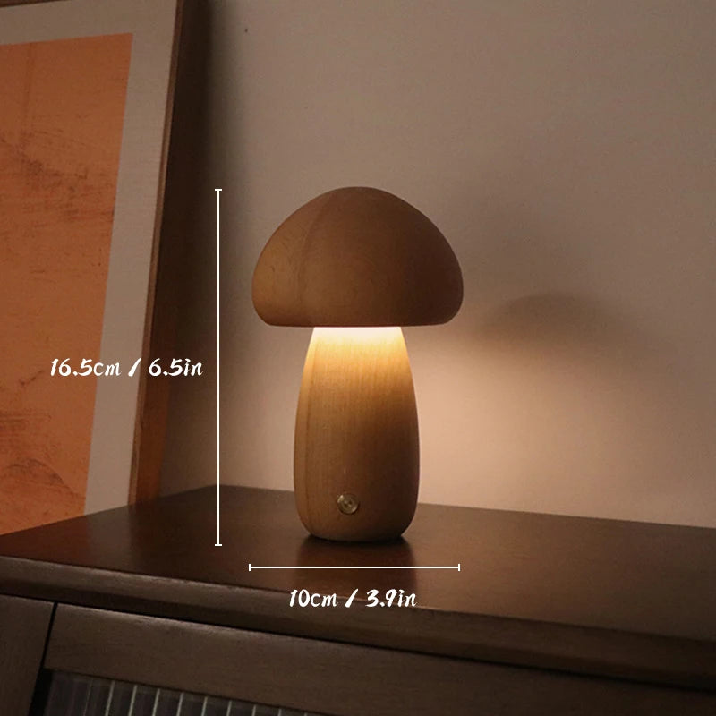 Touch-Control Mushroom Lamp - Large Dimensions