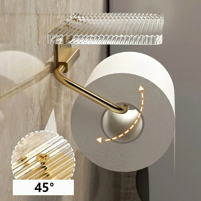 Luxury Gold Toilet Paper Holder - OJM EXPRESS