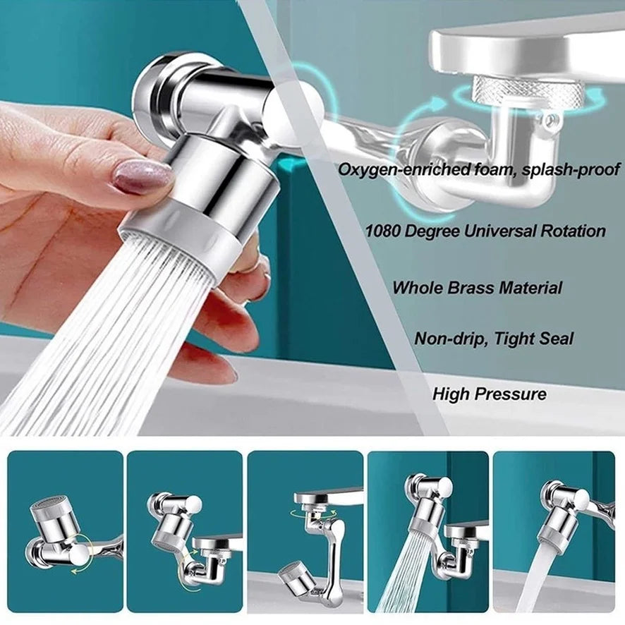 Adjustable Faucet Sprayer Head with 2 Spray Modes - OJM EXPRESS