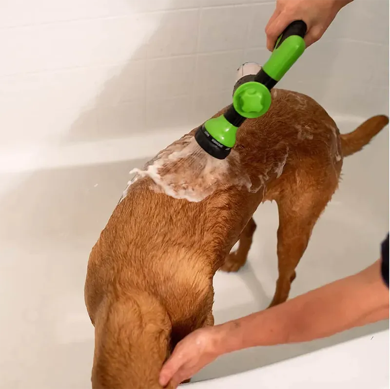 3-Mode High-Pressure Dog Shower Gun with Adjustable Hose Nozzle - OJM EXPRESS