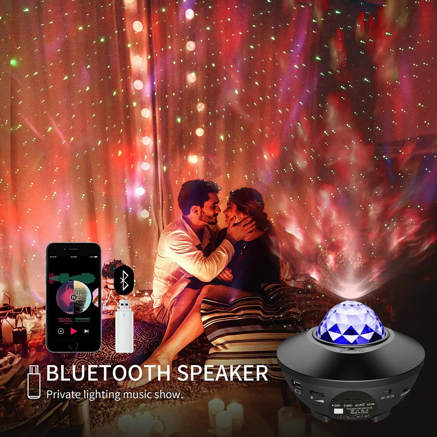 Starry Ocean Wave Night Light Projector - OJM EXPRESS