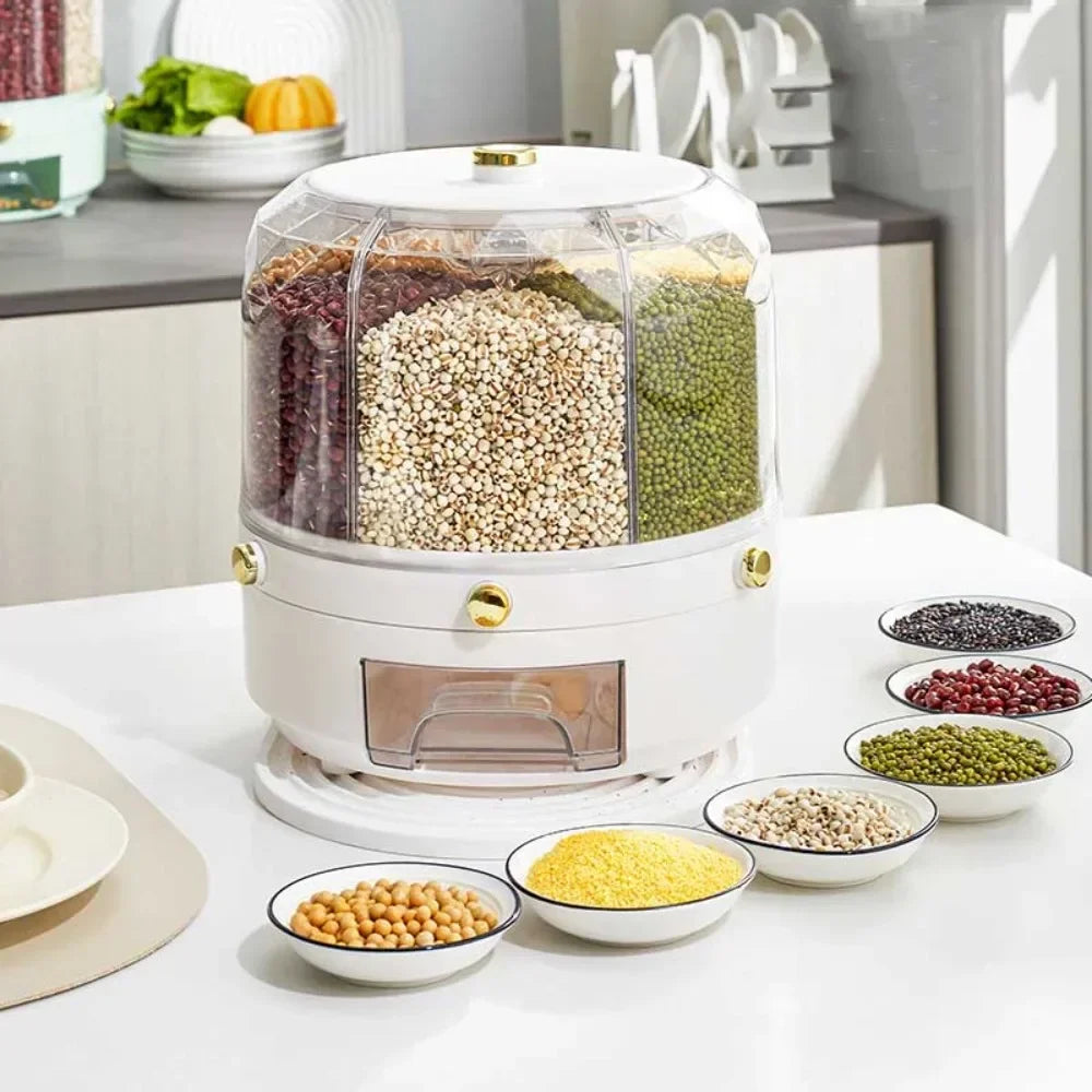 360° Rotating Rice and Cereal Dispenser - OJM EXPRESS