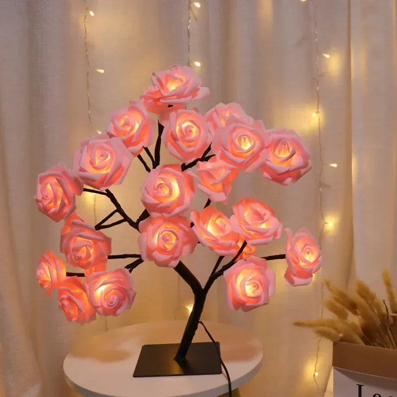 Rose Flower LED Desk Lamp - Rose