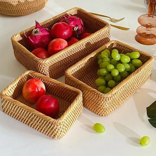 Handcrafted Rattan Woven Basket - OJM EXPRESS