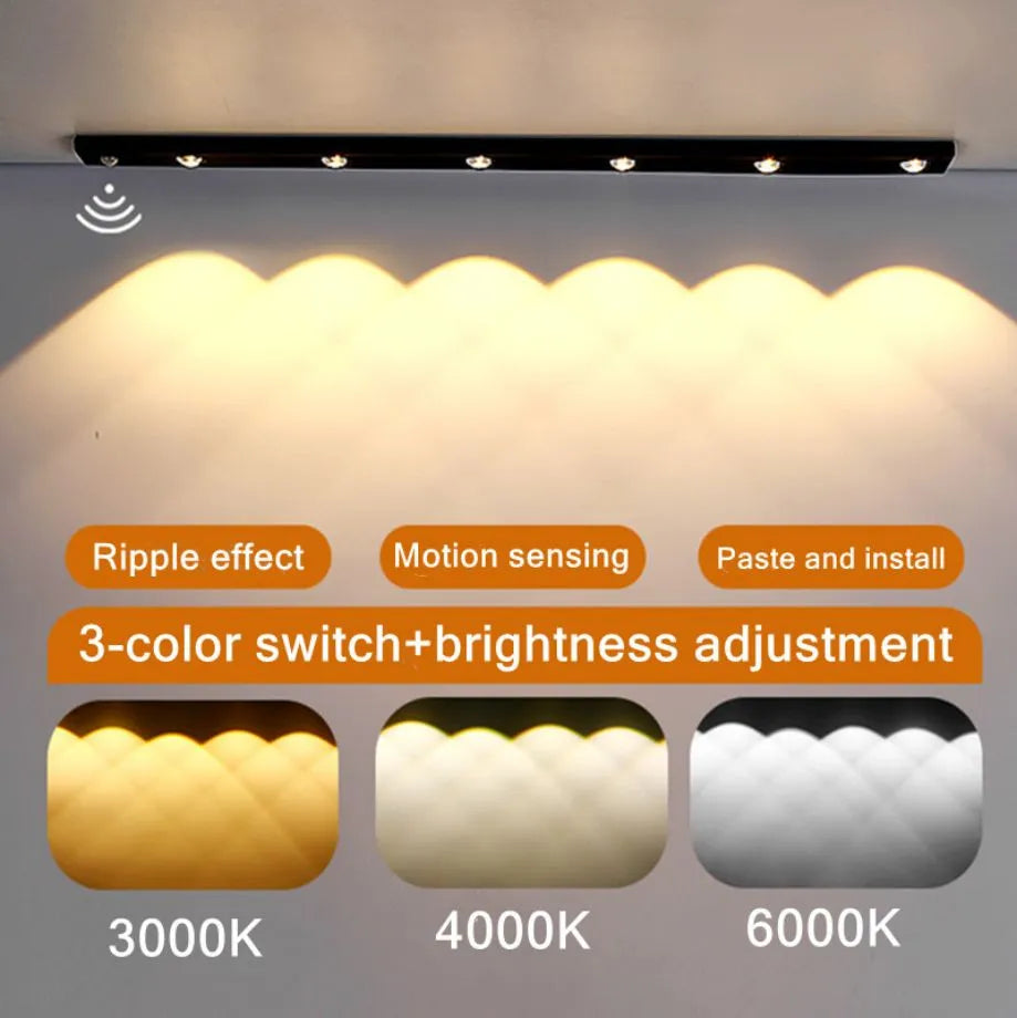 Rechargeable Motion-Sensing Aluminum Cabinet Light - OJM EXPRESS