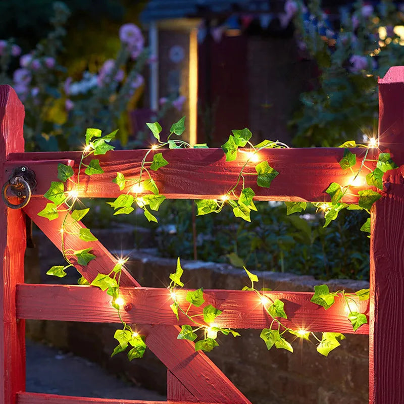 Flower Green Leaf String Lights - OJM EXPRESS