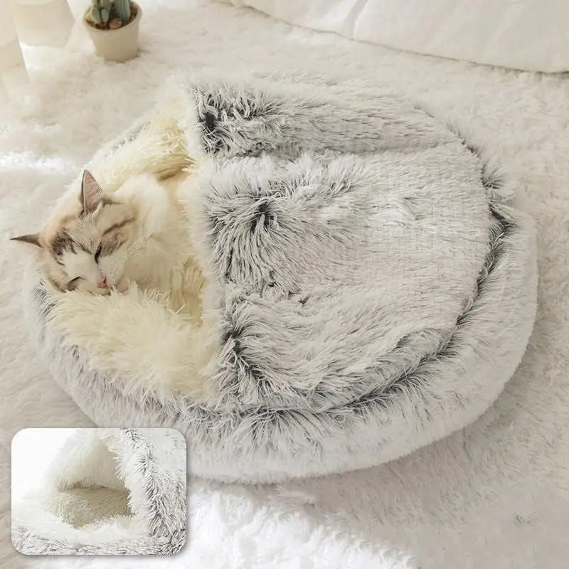 Cozy Circular Pet Bed with Plush Interior - OJM EXPRESS