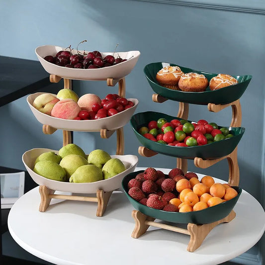 Tableware Set with Divided Fruit Bowl and Dessert Trays - OJM EXPRESS