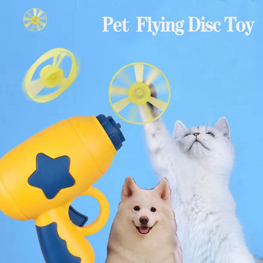Innovative Cat Interactive Toy Set with Windmill and Mini Flying Disc