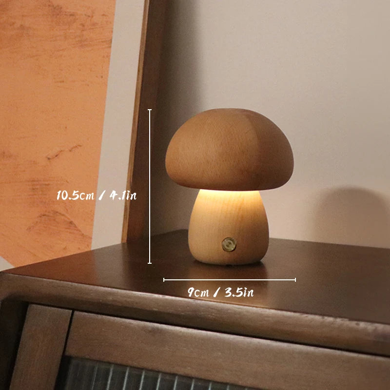 Touch-Control Mushroom Lamp - Small Dimensions