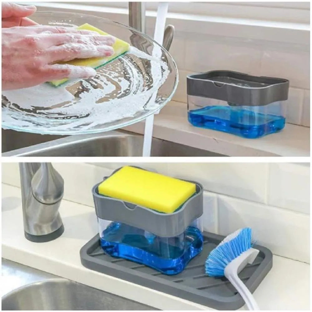 Soap Dispenser With Sponge Holder - OJM EXPRESS