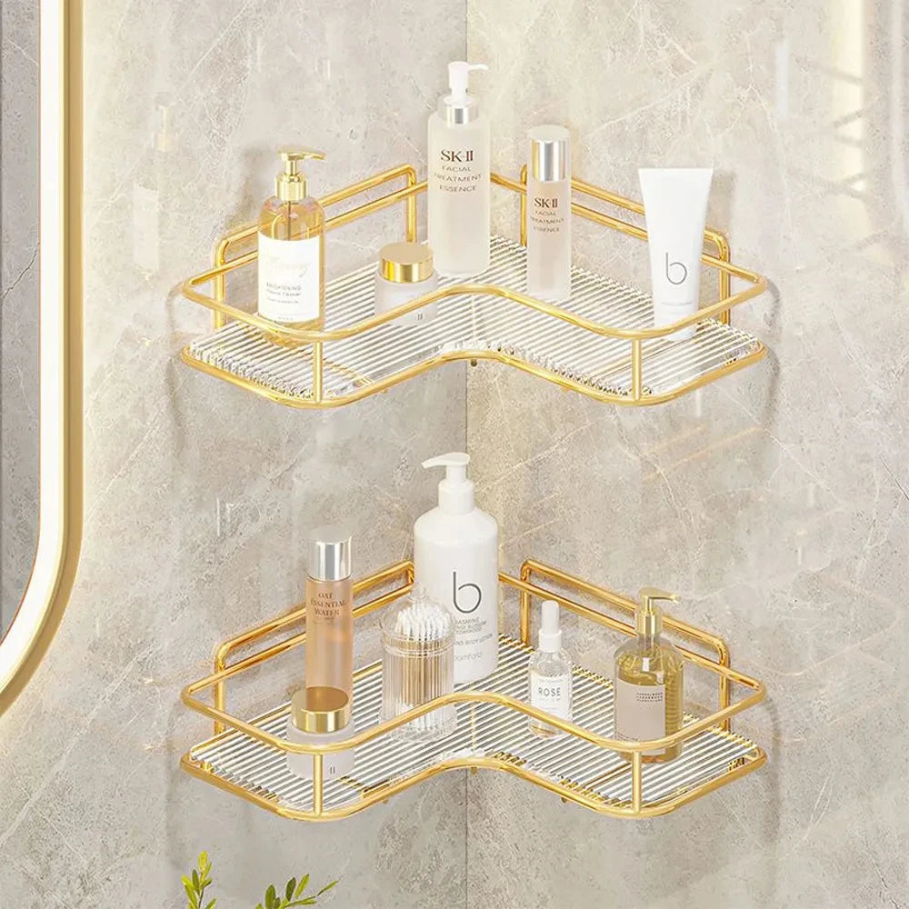 Opulent Bathroom Corner Shelving - OJM EXPRESS