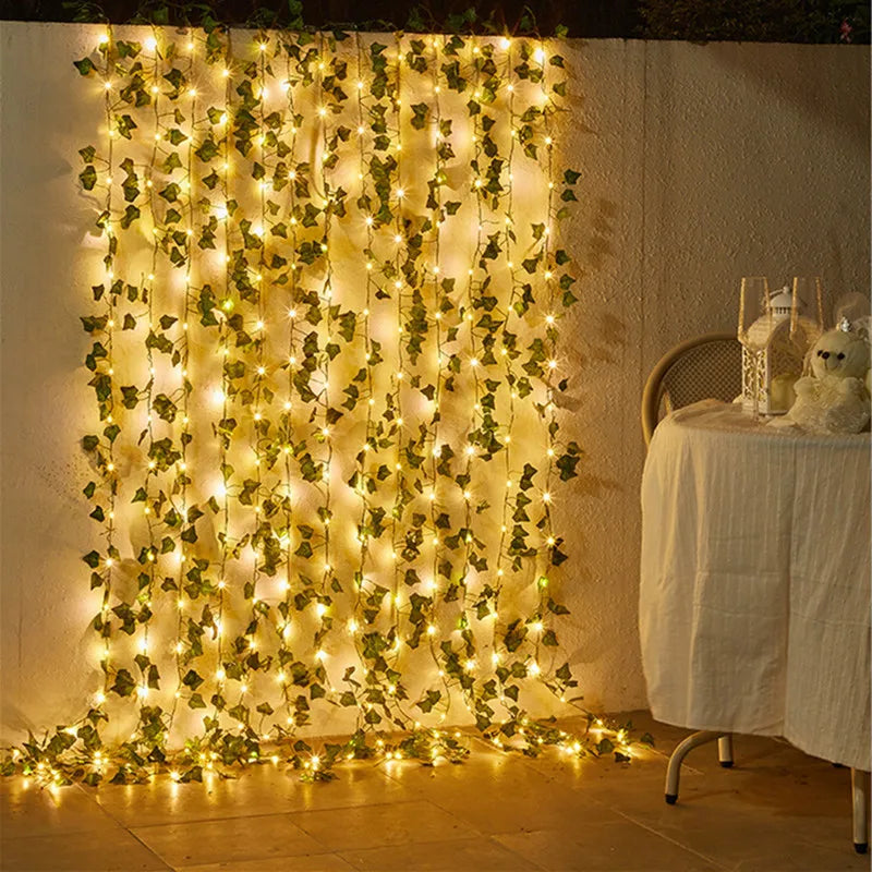 Flower Green Leaf String Lights - OJM EXPRESS