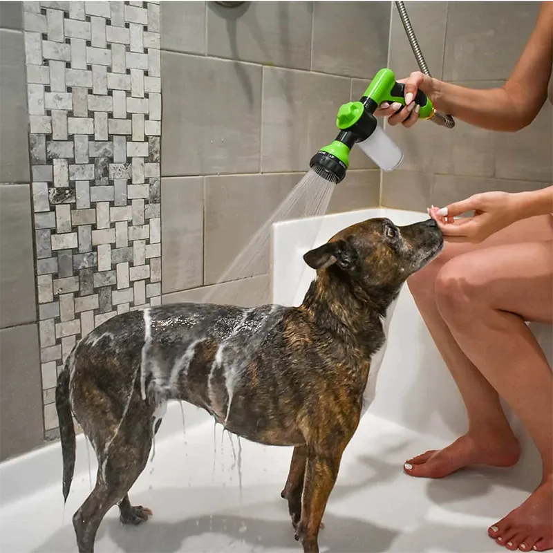 3-Mode High-Pressure Dog Shower Gun with Adjustable Hose Nozzle - OJM EXPRESS