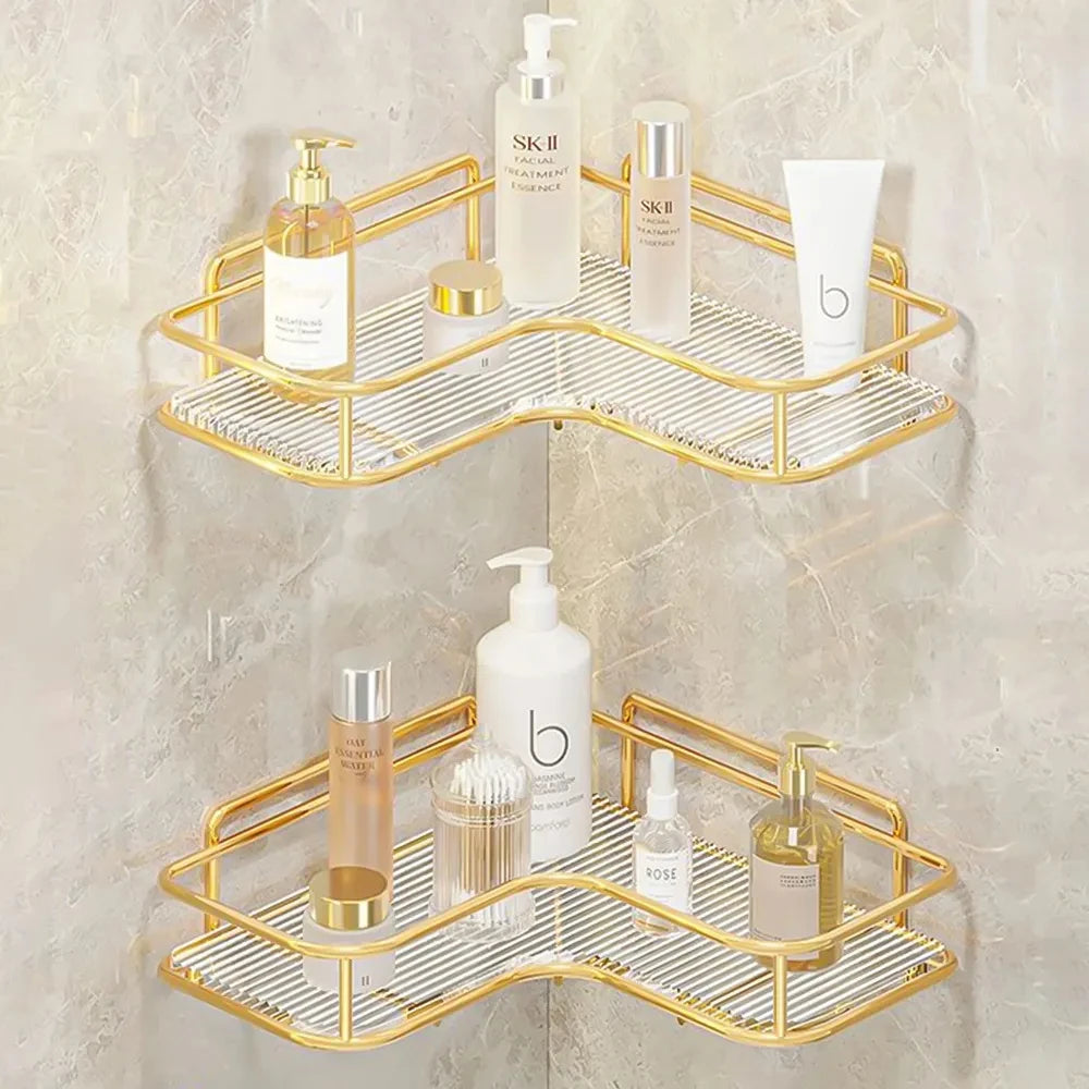 Opulent Bathroom Corner Shelving - OJM EXPRESS