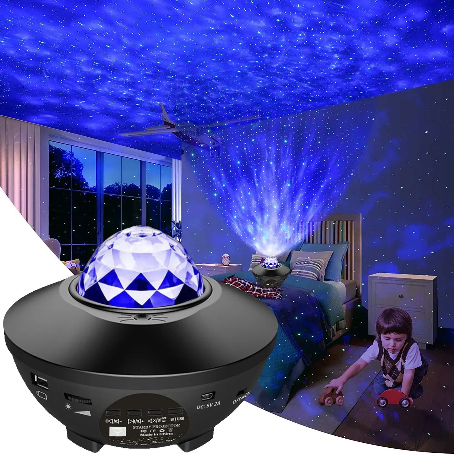 Starry Ocean Wave Night Light Projector - OJM EXPRESS