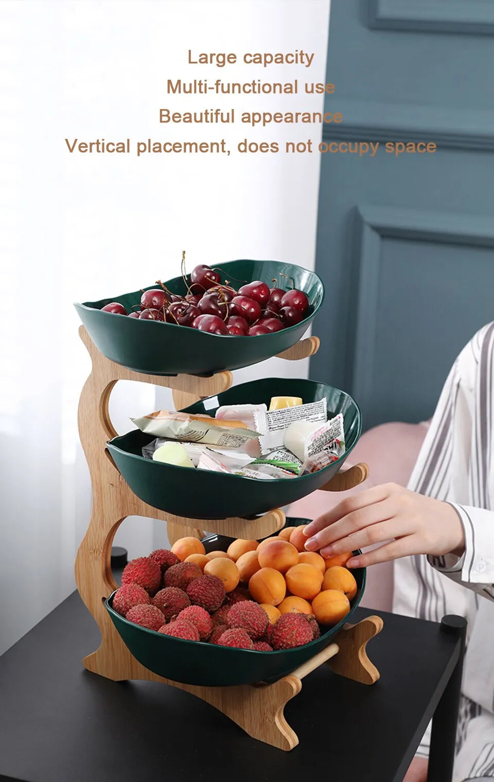 Tableware Set with Divided Fruit Bowl and Dessert Trays - OJM EXPRESS