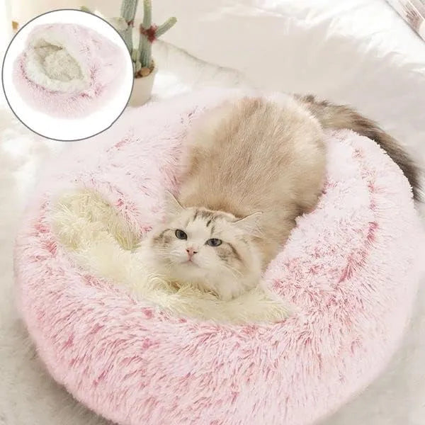 Cozy Circular Pet Bed with Plush Interior - OJM EXPRESS