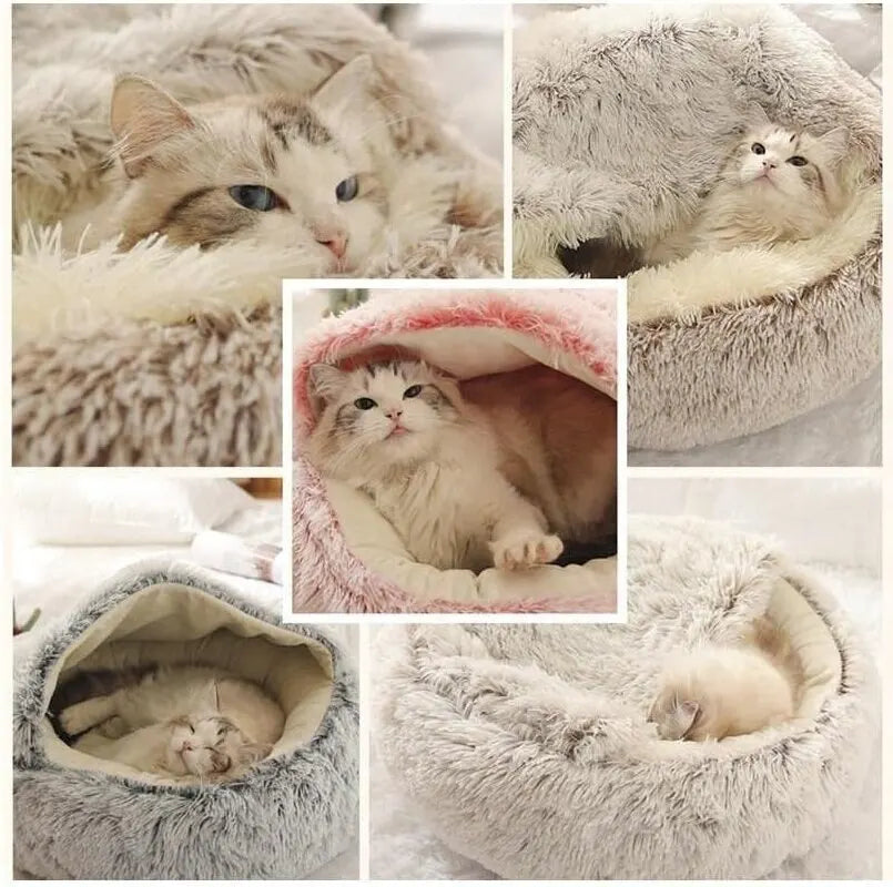 Cozy Circular Pet Bed with Plush Interior - OJM EXPRESS