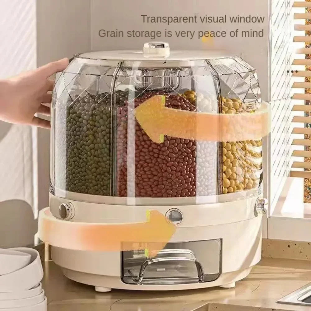 360° Rotating Rice and Cereal Dispenser - OJM EXPRESS